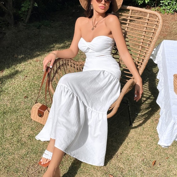 Boho Crop Top Maxi Skirt Set - Picture 5 of 13